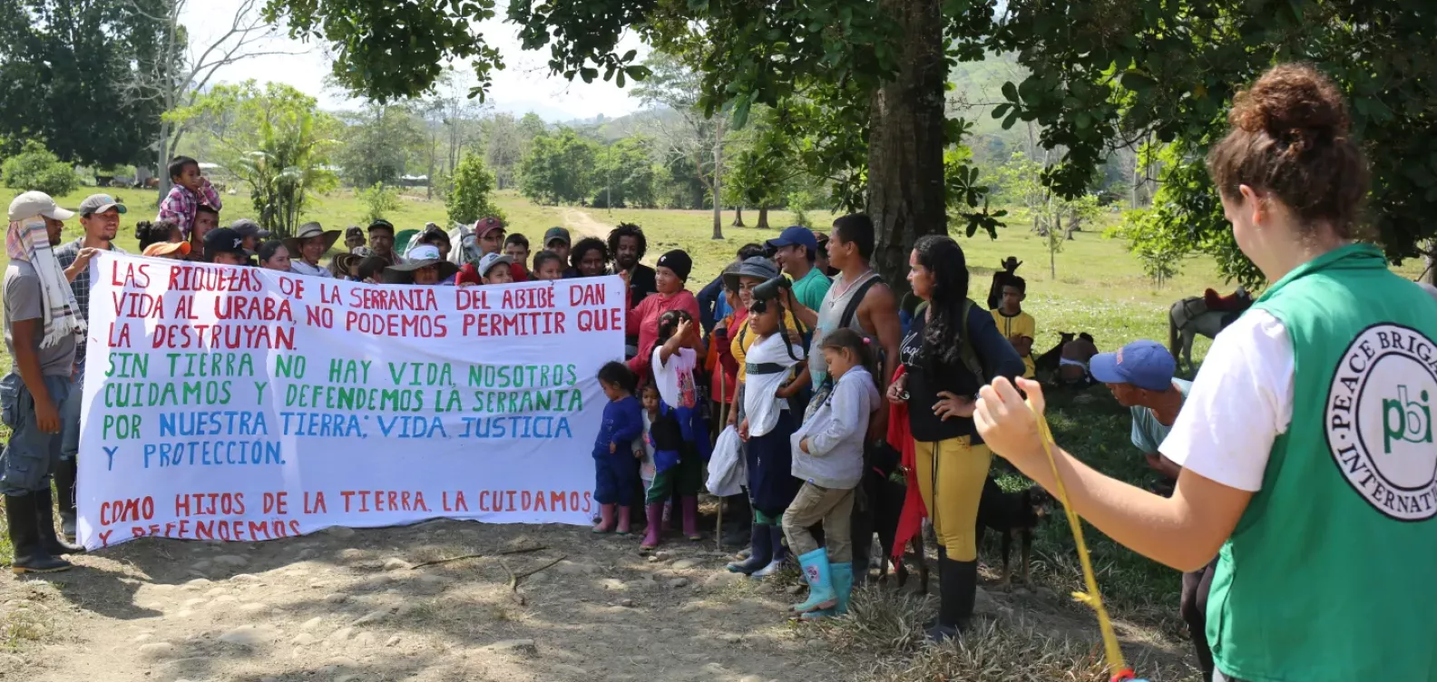 Fredssamfunnet San José de Apartadó kjemper for å ta vare på naturen. ©PBI Colombia Fredssamfunnet San José de Apartadó kjemper for å ta vare på naturen. ©PBI Colombia